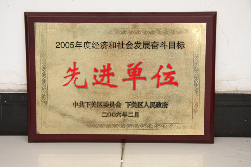 2005年度经济和社会发展奋斗目标先进单位